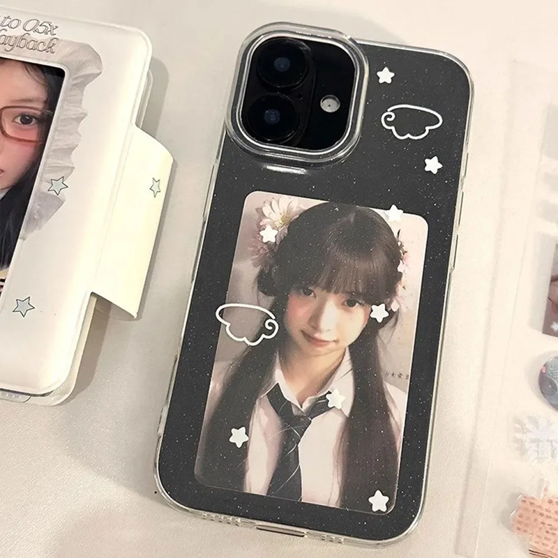 Phone Cases Xs - Korean INS Cute White Star Wings