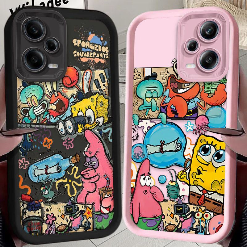 Phone Cases Redmi - SpongeBob Dolls Shockproof Phone Case for