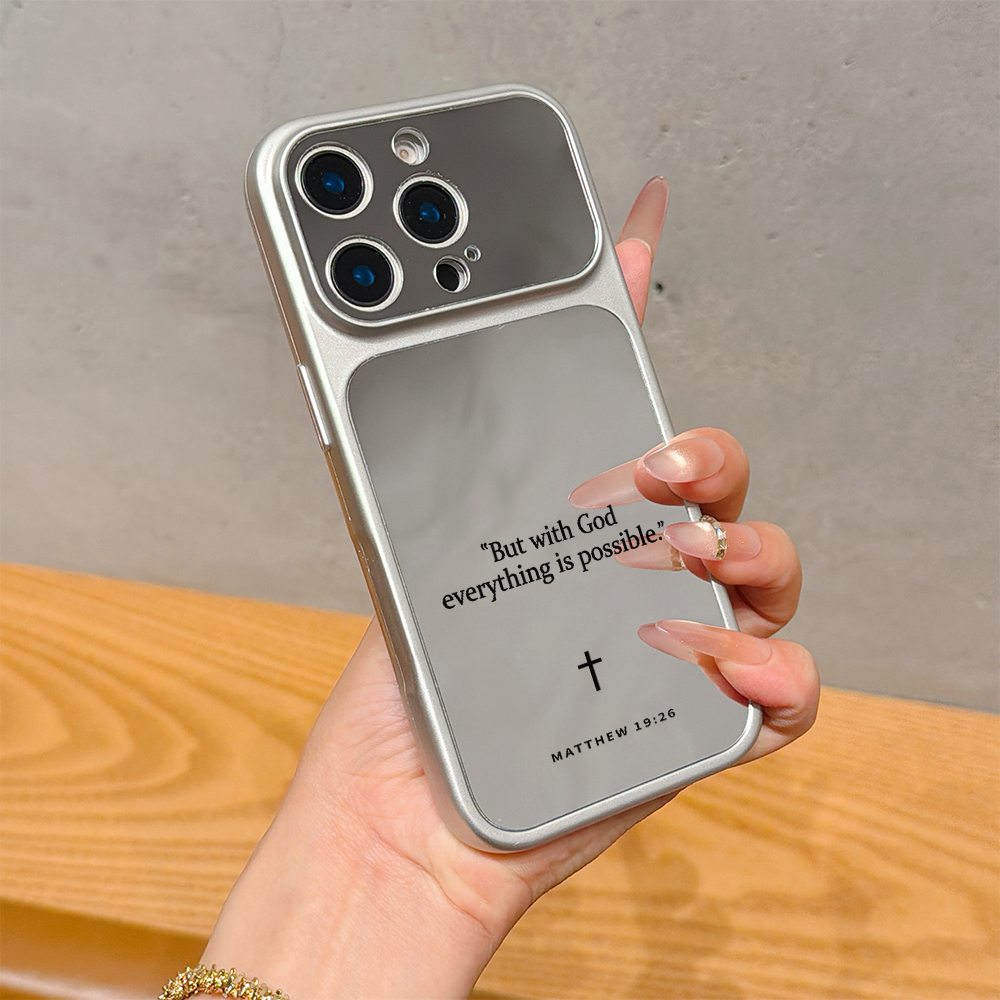 Phone Cases Xs - Christian Bible Verse Makeup Mirror Phone