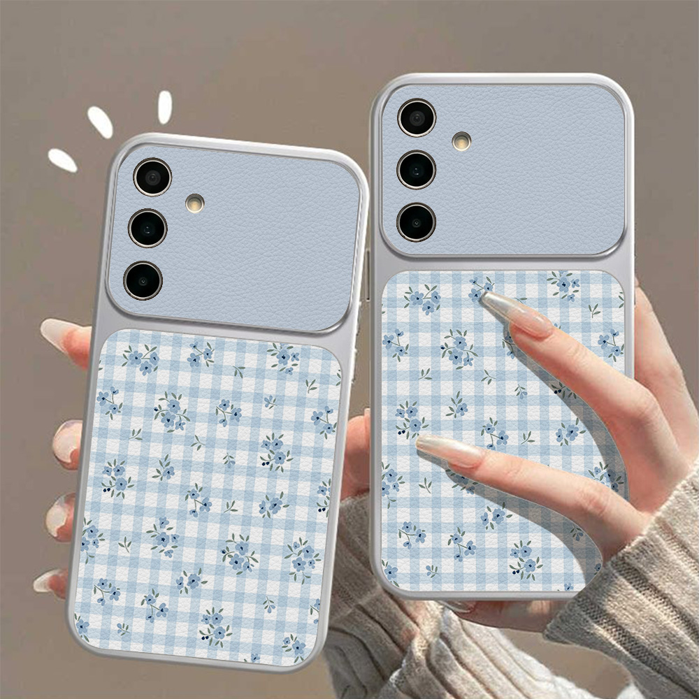 Phone Cases Samsung - Blue Folwer Phone Case For Samsung