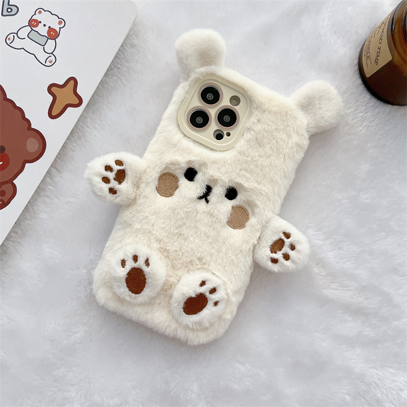 Korean 3D Cartoon Bear Fluffy  – обзор и цена Phone Cases 13