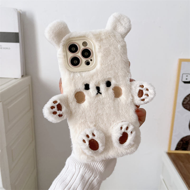 Korean 3D Cartoon Bear Fluffy  – обзор и цена Phone Cases 13