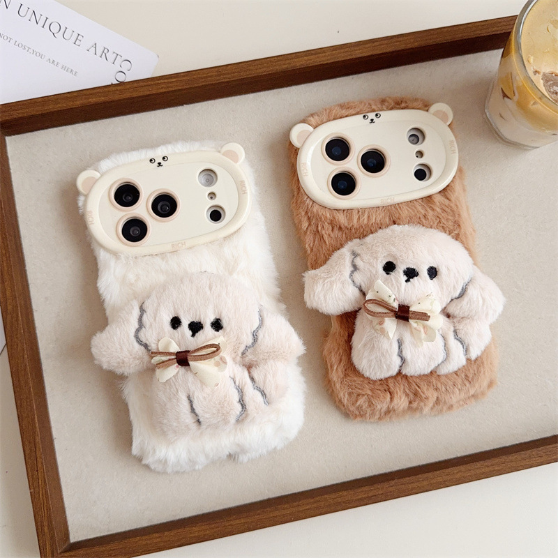 3D Cartoon Bowknot Puppy Warm  – обзор и цена Phone Cases 13