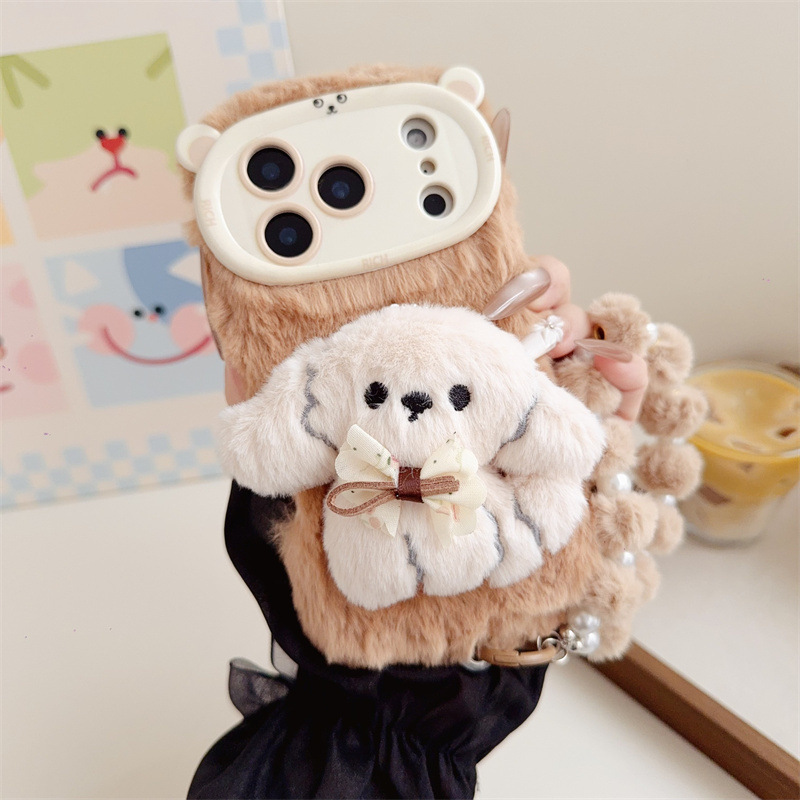 3D Cartoon Bowknot Puppy Warm  – обзор и цена Phone Cases 13