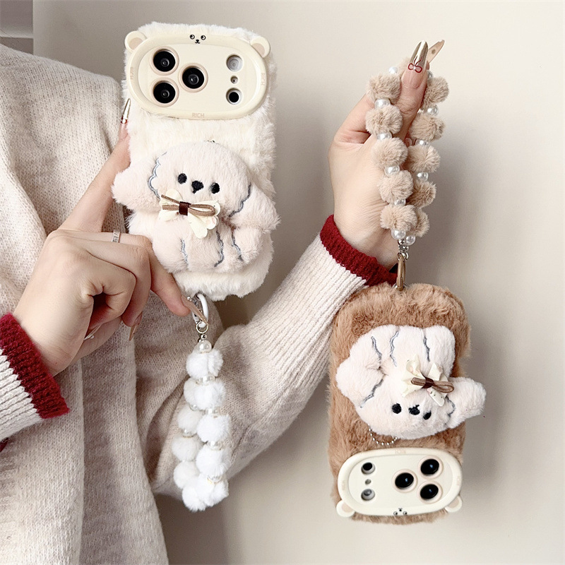 3D Cartoon Bowknot Puppy Warm  – обзор и цена Phone Cases 13