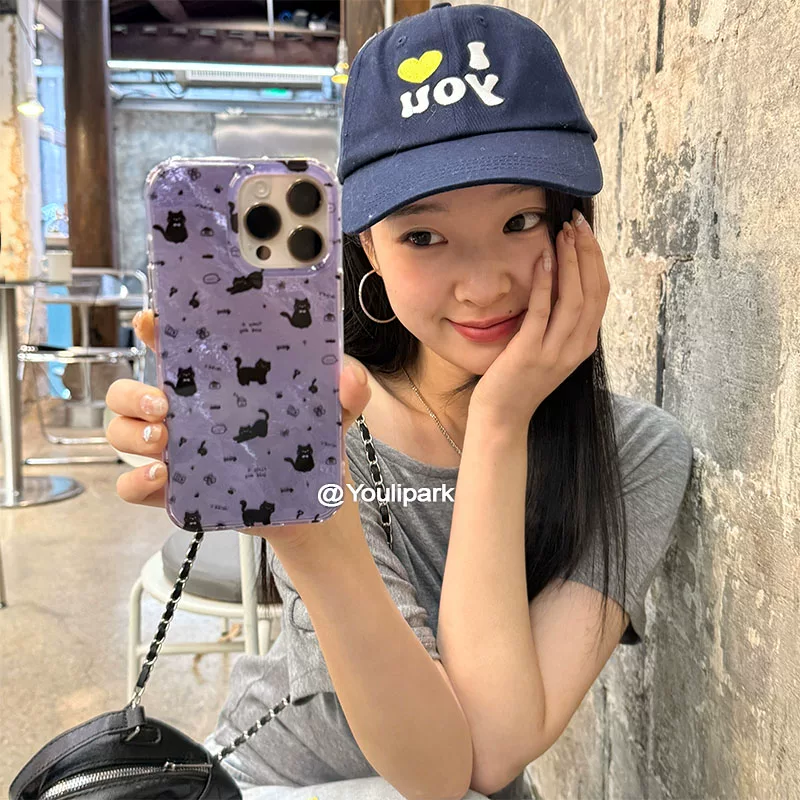 Ins Cute Girl Flower Purple Fu – обзор и цена Phone Cases Purple