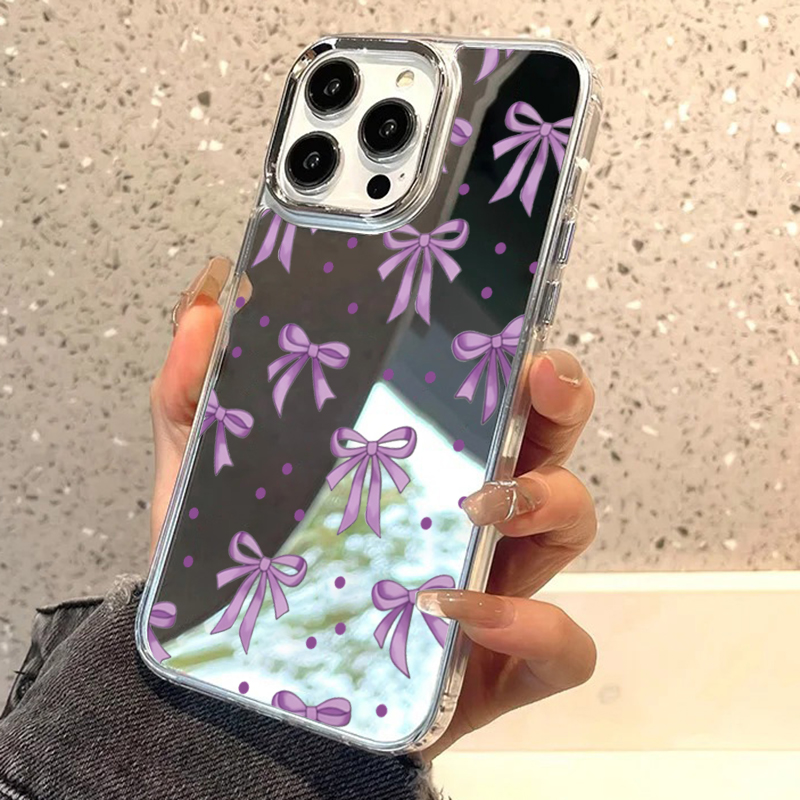 Cute Purple Bow & Polka Dot Mi – обзор и цена Phone Cases Purple