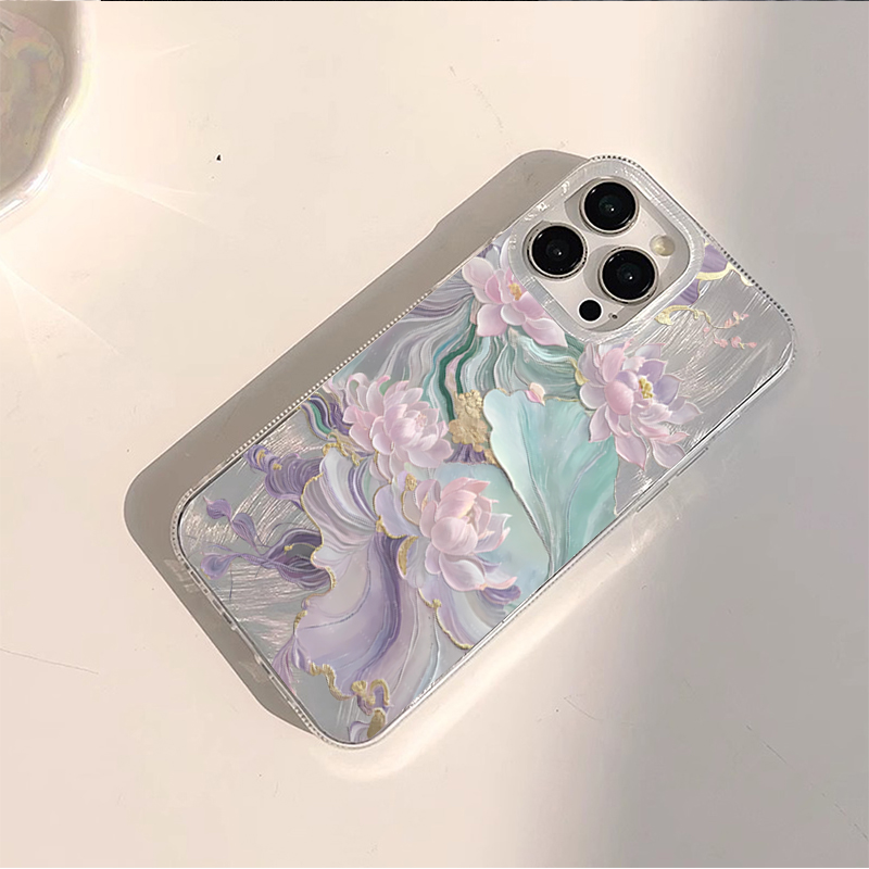 Dreamy Purple Lotus Print Aest – обзор и цена Phone Cases Purple