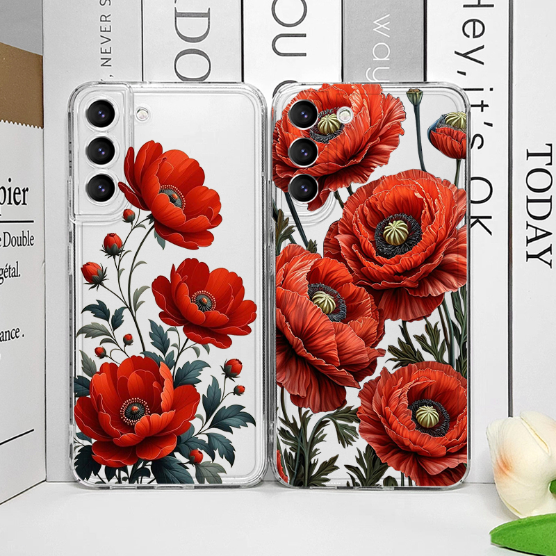 Poppy Flower Bloom Hot Red Flo – обзор и цена Phone Cases Samsung