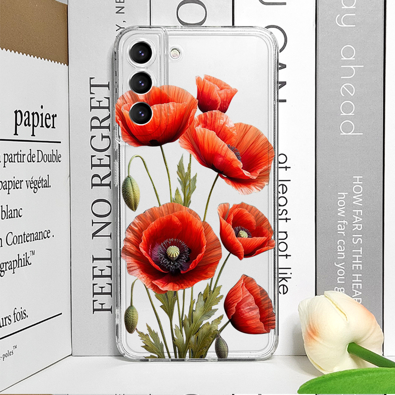 Poppy Flower Bloom Hot Red Flo – обзор и цена Phone Cases Samsung