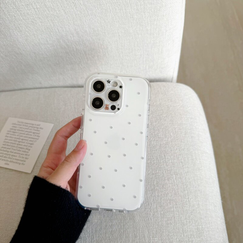Korean White & Purple Polka Do – обзор и цена Phone Cases Purple