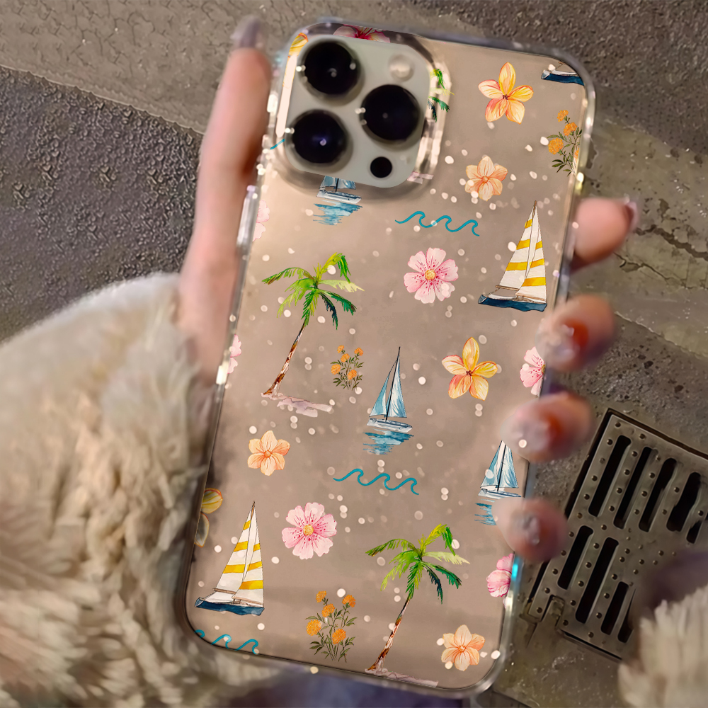 Beach coconut trees Clear Glit – обзор и цена Phone Cases Popular