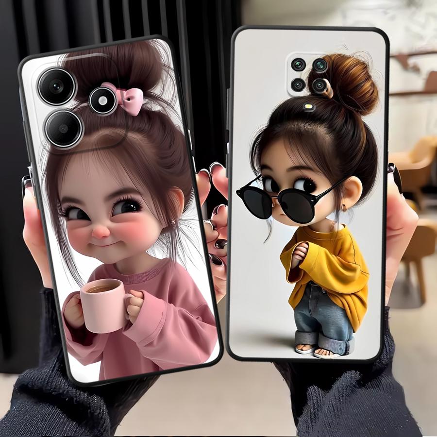 Cartoon Girl Pattern Funda Pho – обзор и цена Phone Cases Redmi
