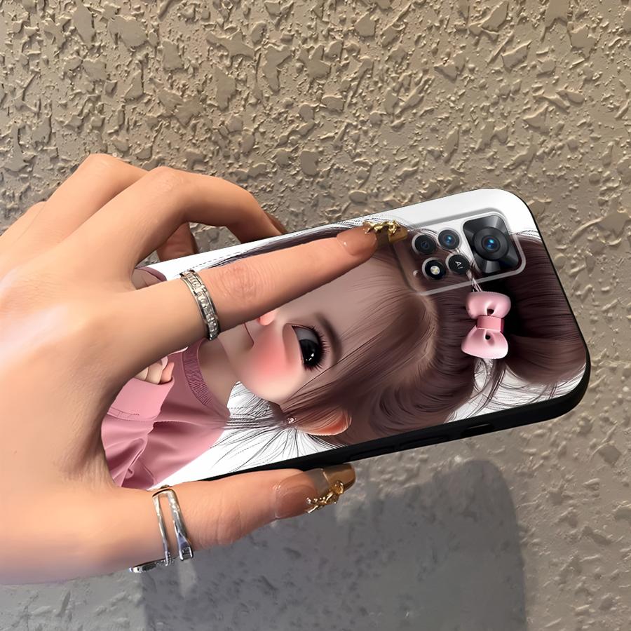 Cartoon Girl Pattern Funda Pho – обзор и цена Phone Cases Redmi