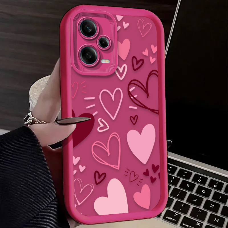 Pink Heart-shaped Phone Case f – обзор и цена Phone Cases Redmi
