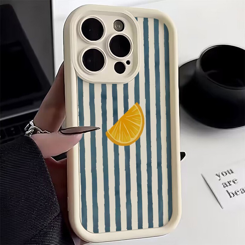 Striped Lemon Slice Pattern Ph – обзор и цена Phone Cases Xs