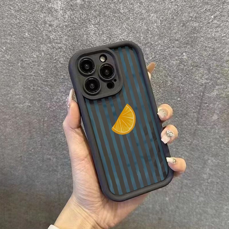 Striped Lemon Slice Pattern Ph – обзор и цена Phone Cases Xs
