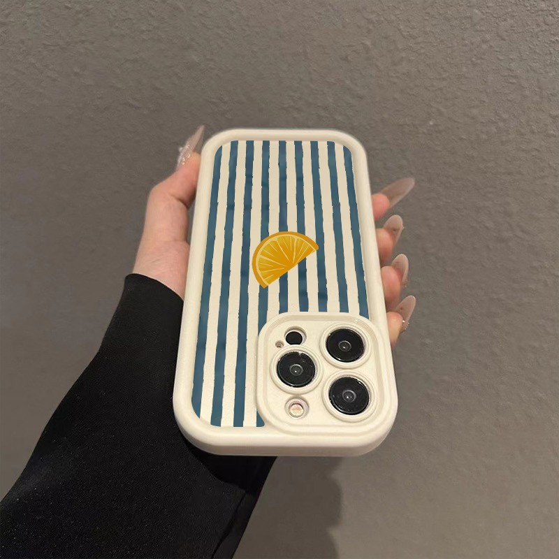 Striped Lemon Slice Pattern Ph – обзор и цена Phone Cases Xs