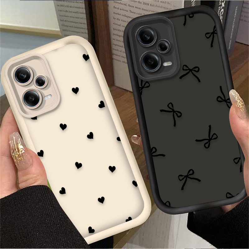 Black Love Heart Bowknot Phone – обзор и цена Phone Cases Redmi