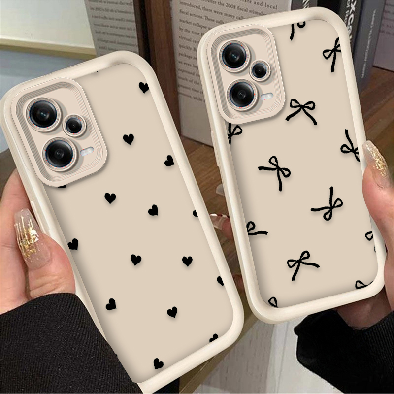 Black Love Heart Bowknot Phone – обзор и цена Phone Cases Redmi