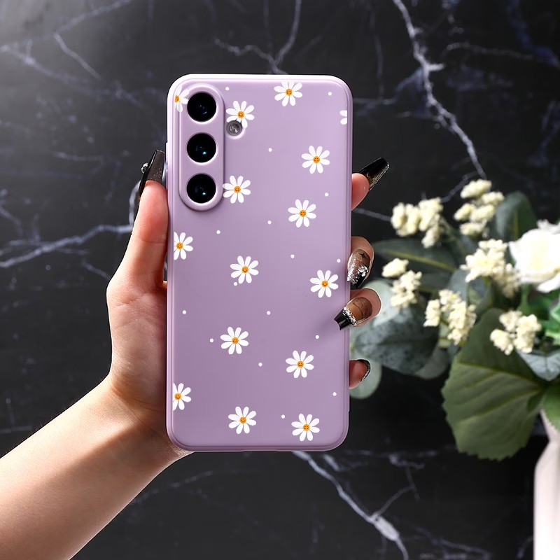 Purple Daisy Print Soft TPU Ph – обзор и цена Phone Cases Purple