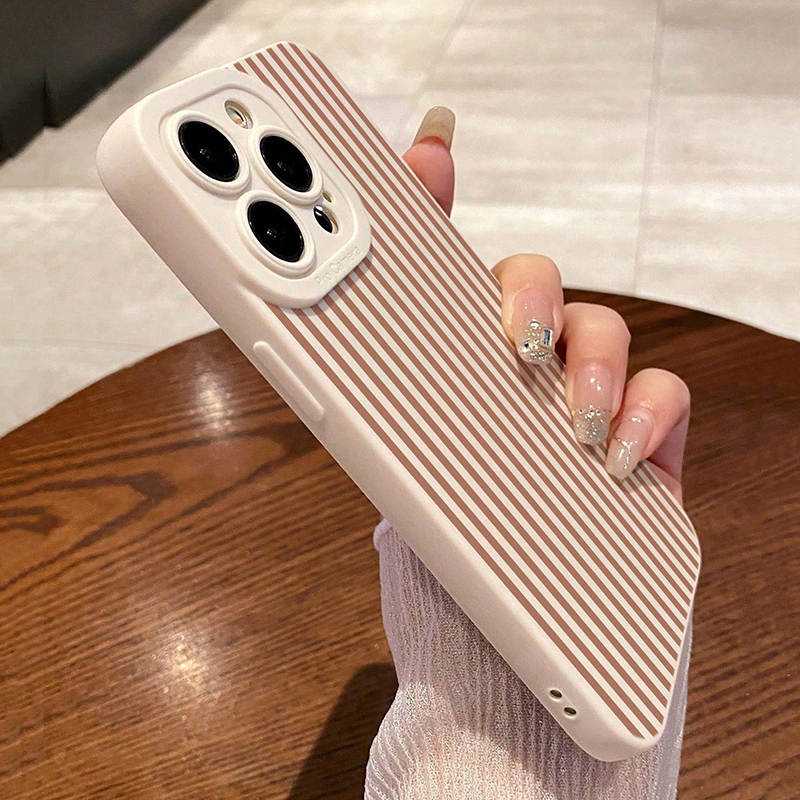 Pink Striped Painted Anti-Drop – обзор и цена Phone Cases Xs