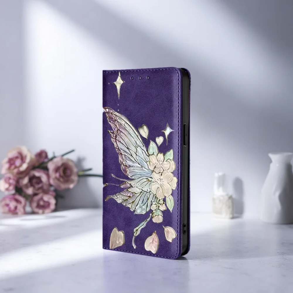 Painted Magnetic Flip Leather  – обзор и цена Phone Cases Samsung