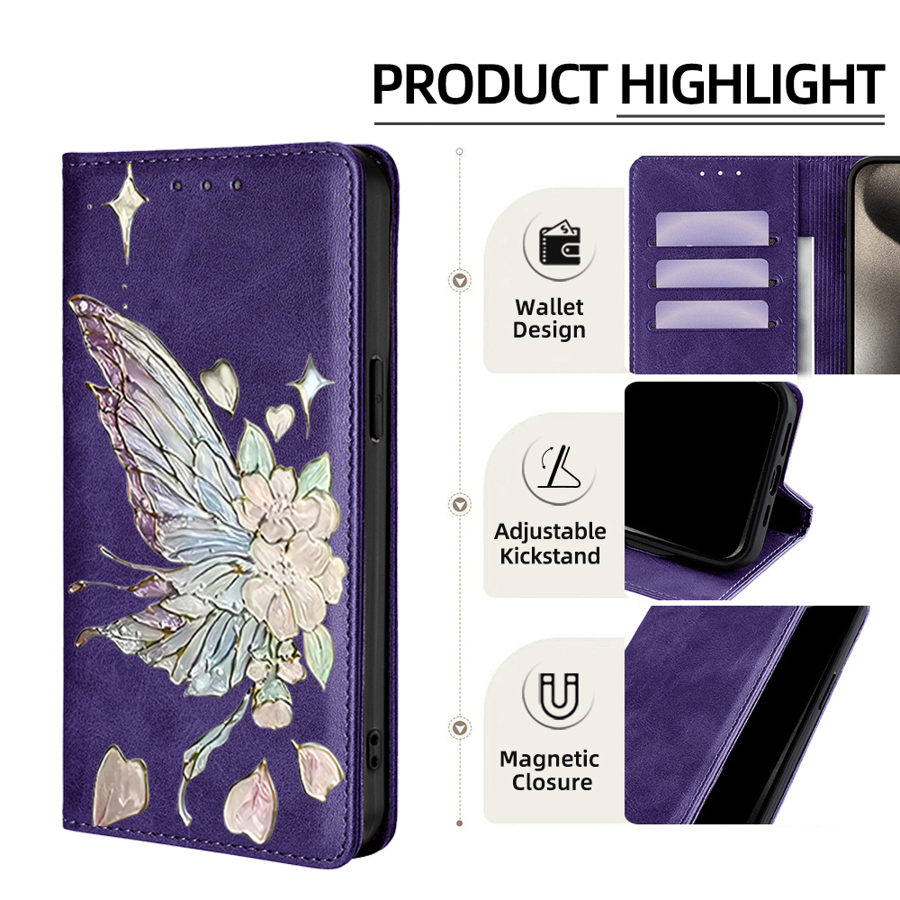 Painted Magnetic Flip Leather  – обзор и цена Phone Cases Samsung